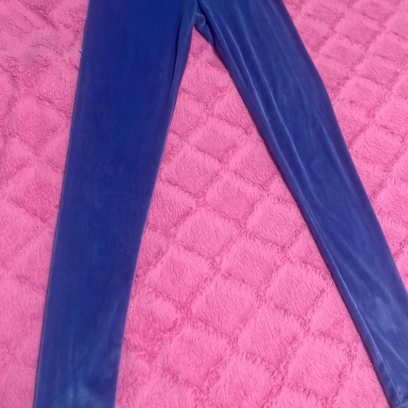Purple Velour Leggings - Picture 3 of 4